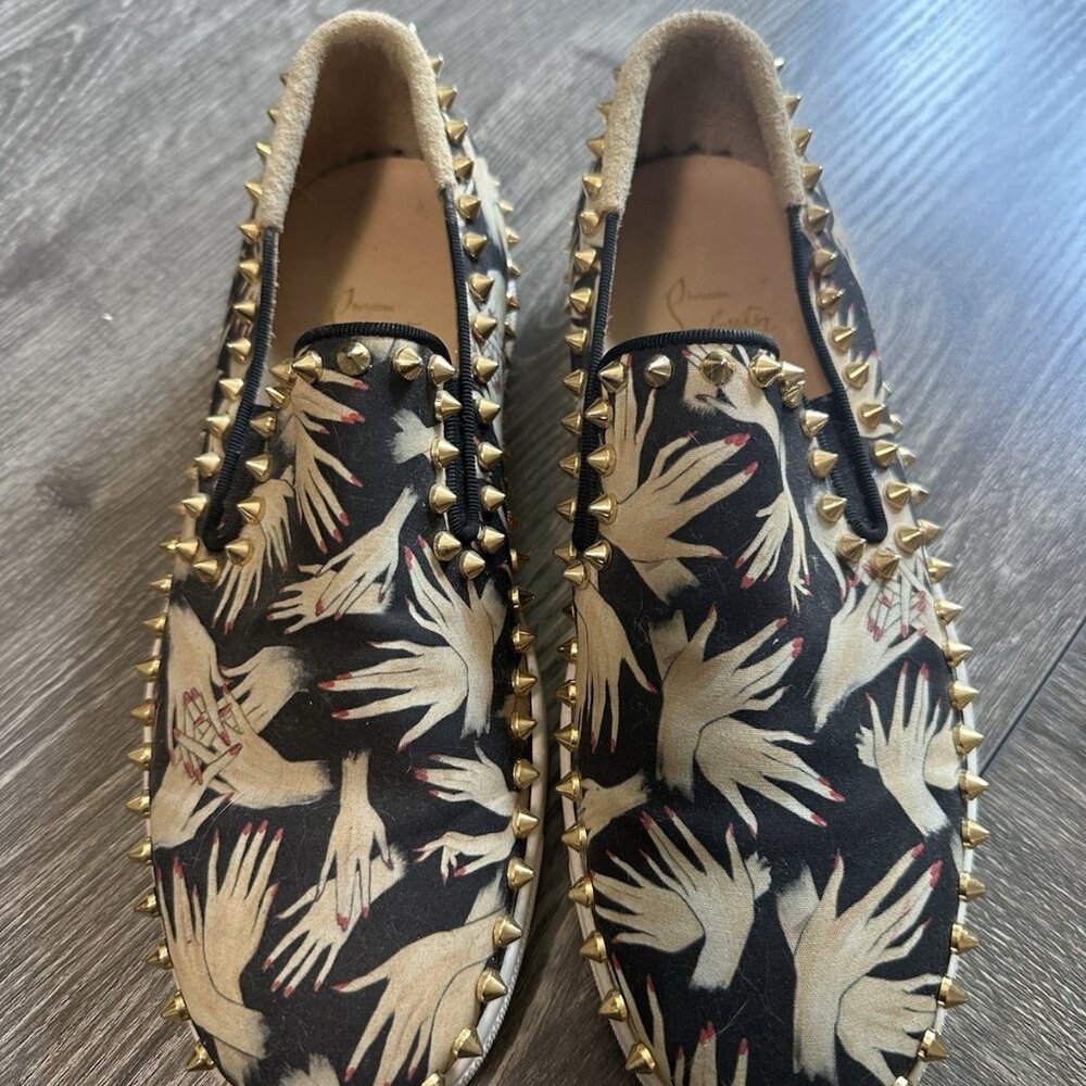 Christian Louboutin Hand Print Studded
